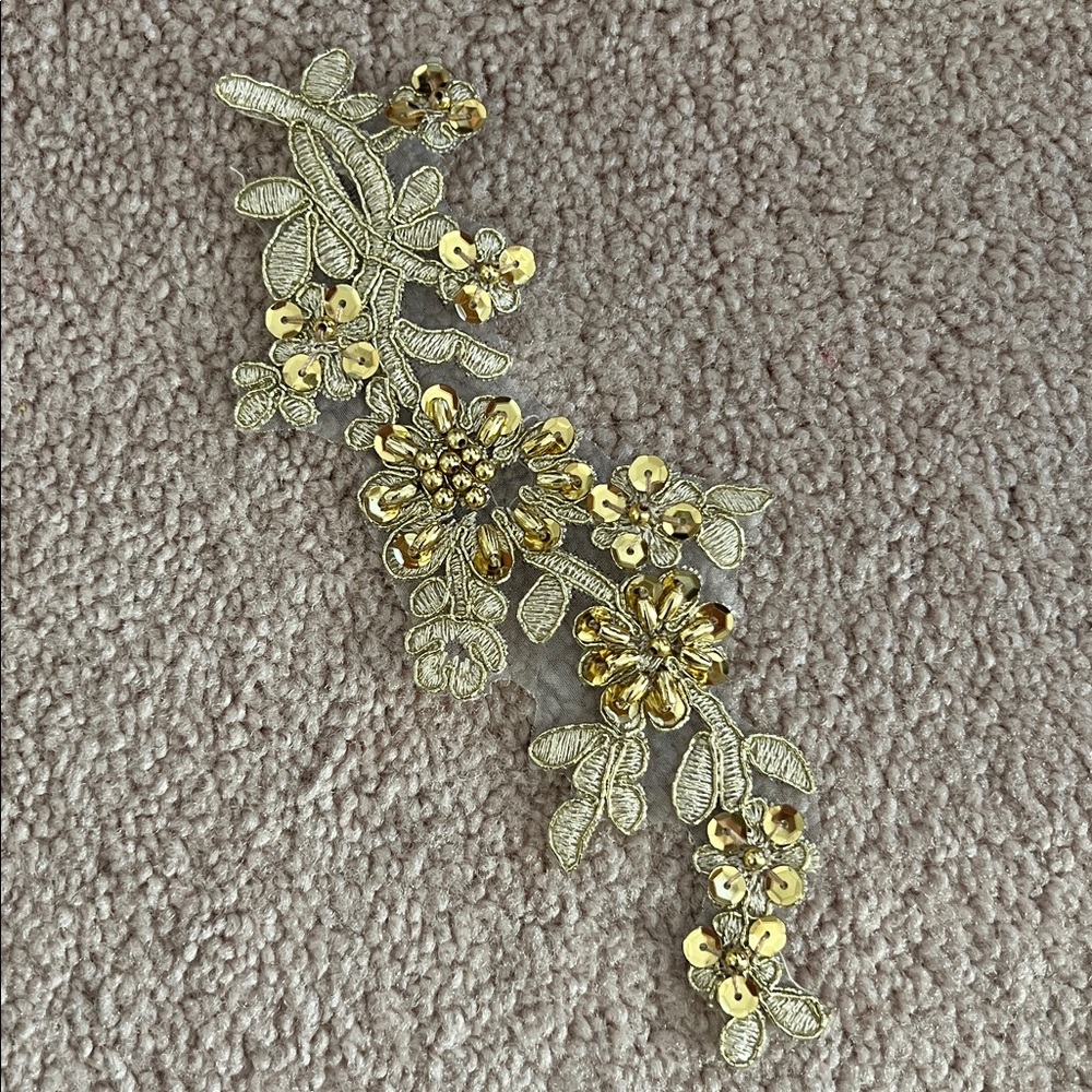 EUC Weissman Elegant Gold Asymmetrical Dance Costume - size MC - Picture 12 of 12